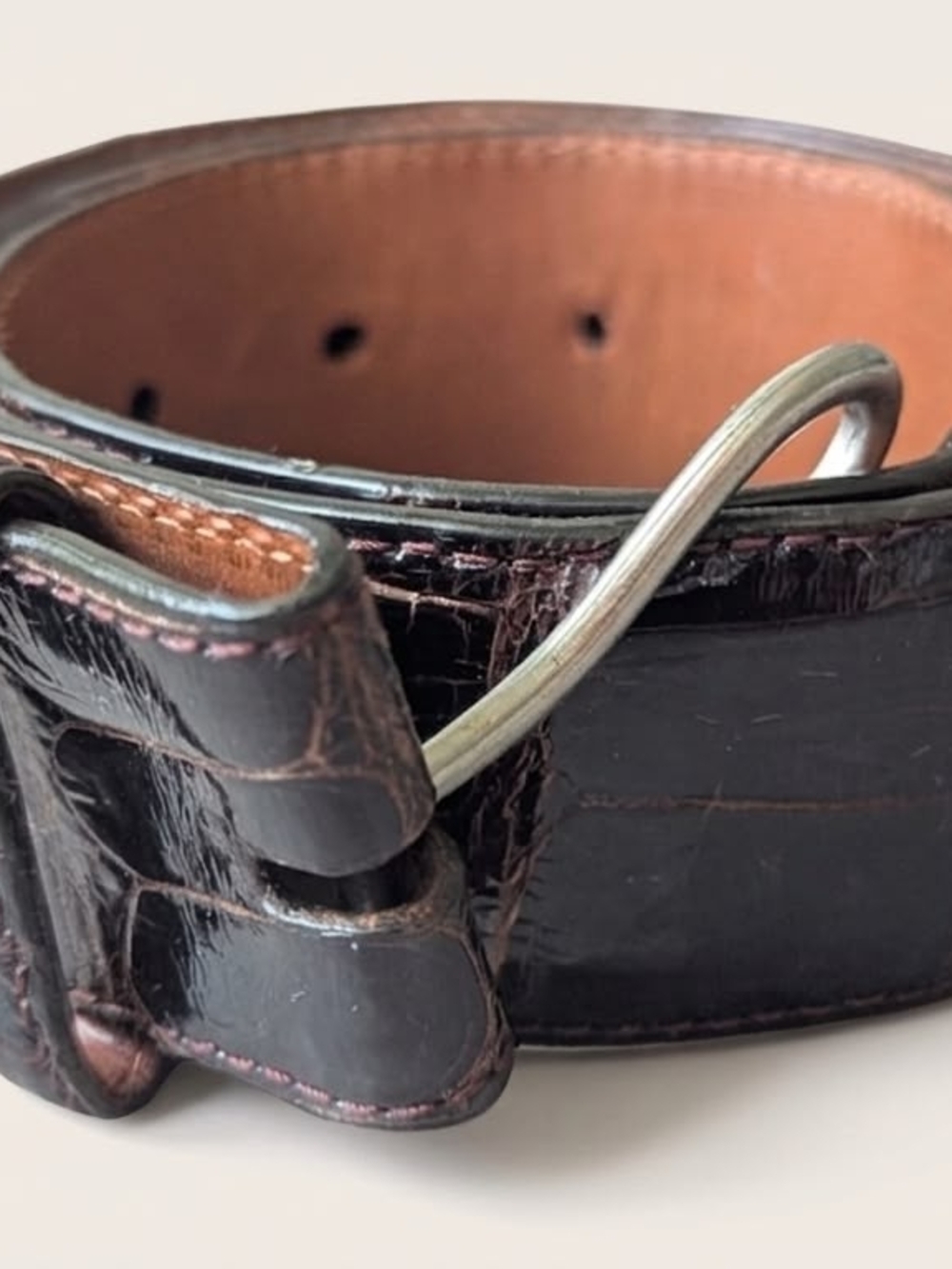Genuine American Alligator Belt Made in the USA size 28